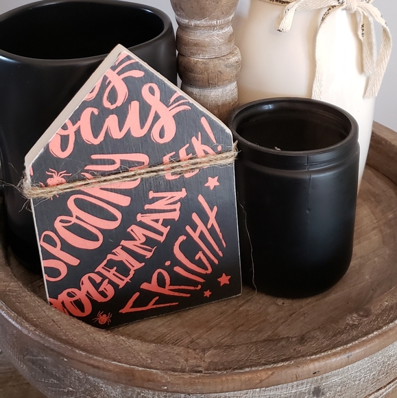 Handmade wooden house accent, double sided - Picture 2 of 2